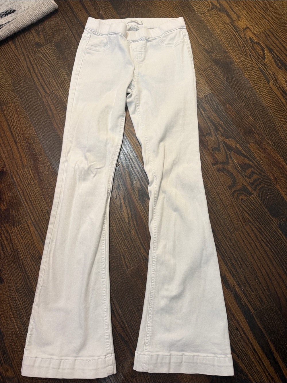 Cello White Mid Rise Flare pull on Jegging [C35324WHT]